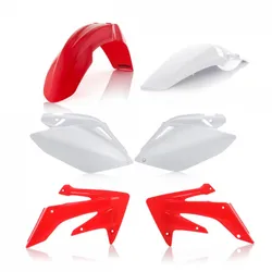 Acerbis Plastic Fender Body Kit Red Front White Rear