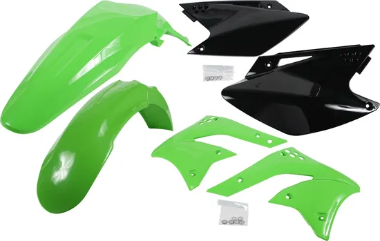 Acerbis Plastic Fender Body Kit Green Black