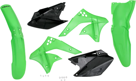 Acerbis Plastic Fender Body Kit Green Black