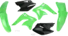 Acerbis Plastic Fender Body Kit Green Black