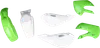 Acerbis Plastic Fender Body Kit Green Front White Rear
