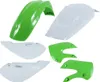 Acerbis Plastic Fender Body Kit Green Front White Rear