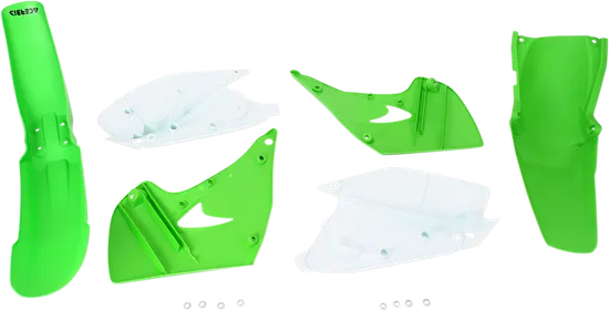 Acerbis Plastic Fender Body Kit Green White