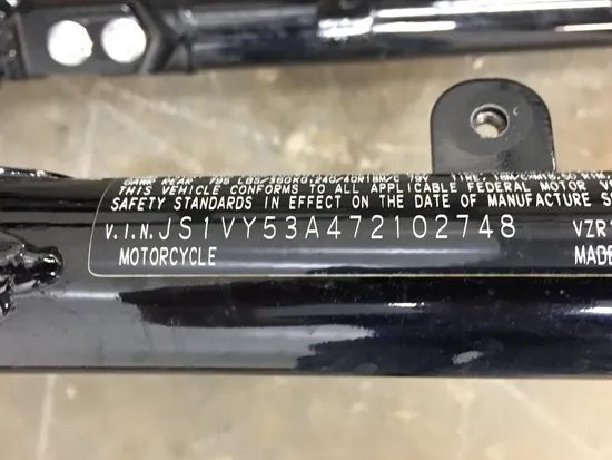 Main Frame Chassis 2007 Suzuki Boulevard M109R 2182