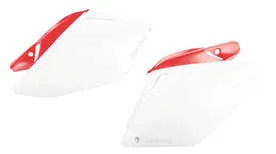 Acerbis Side Panel Number Plates Red White