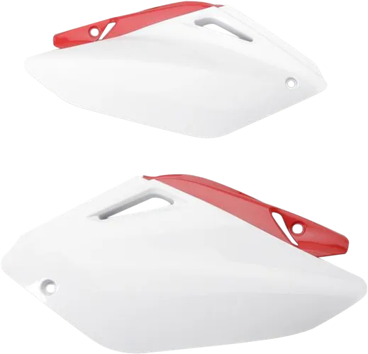 Acerbis Side Panel Number Plates Red White