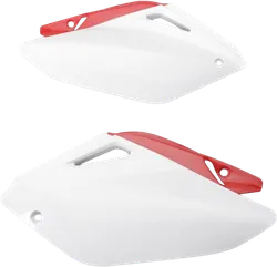 Acerbis Side Panel Number Plates Red White
