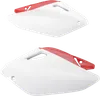 Acerbis Side Panel Number Plates Red White