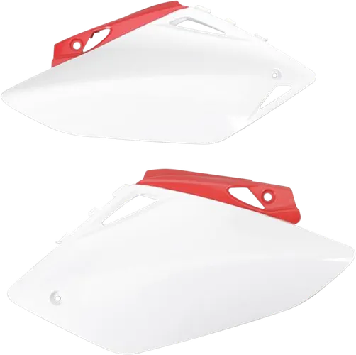 Acerbis Plastic Side Panels White Red