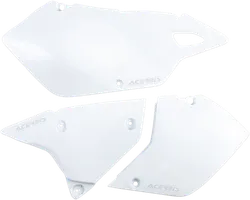 Acerbis Side Panel Number Plates White
