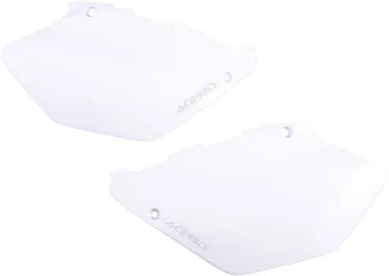 Acerbis Side Panel Number Plates White