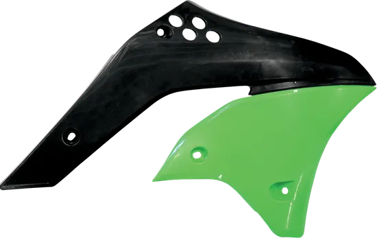 Acerbis Left Right Radiator Shrouds Green Black