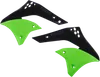 Acerbis Left Right Radiator Shrouds Green Black