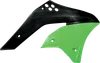 Acerbis Left Right Radiator Shrouds Green Black