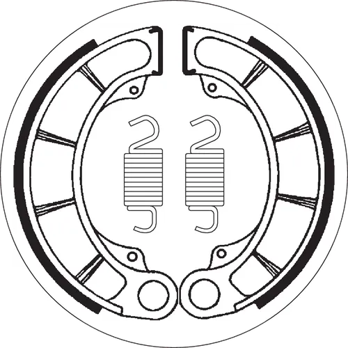 SBS Rear Ceramic Brake Shoe Set