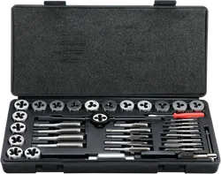 Moose Racing Steel Metric Tap and Die Set 40pc