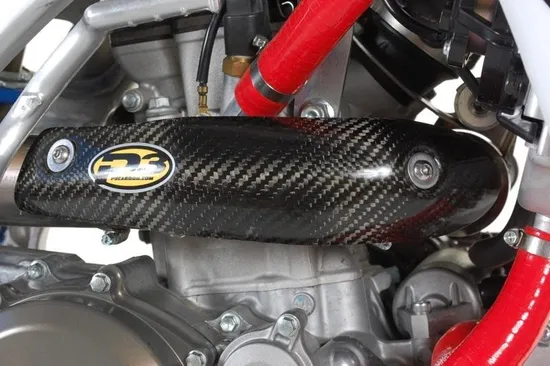 P3 Carbon Fiber 2 Piece Exhaust Header Heat Shield