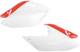 Acerbis Side Panel Number Plates Red White