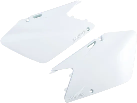 Acerbis Side Panel Number Plates White
