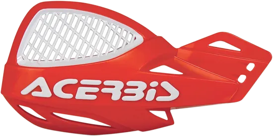 Acerbis Red White Vented Uniko Handguard Pair