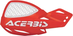 Acerbis Red White Vented Uniko Handguard Pair