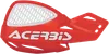 Acerbis Red White Vented Uniko Handguard Pair