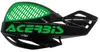 Acerbis Black Green Vented Uniko Handguard Pair