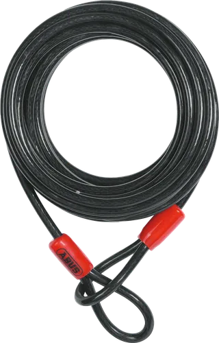 Abus 10/1000 Black Cobra Motorcycle Scooter Bike Looped Steel Cable Wire 33'