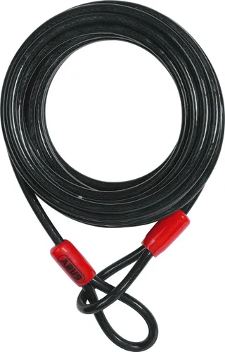 Abus 10/1000 Black Cobra Motorcycle Scooter Bike Looped Steel Cable Wire 33'