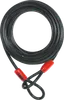 Abus 10/1000 Black Cobra Motorcycle Scooter Bike Looped Steel Cable Wire 33'