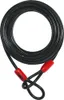 Abus 10/1000 Black Cobra Motorcycle Scooter Bike Looped Steel Cable Wire 33'