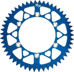 Fire Power Aluminum Rear Sprocket Blue 520 53 Tooth