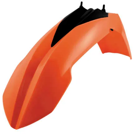 Acerbis Front Fender Black Orange