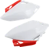 Acerbis Side Panel Number Plates Red White