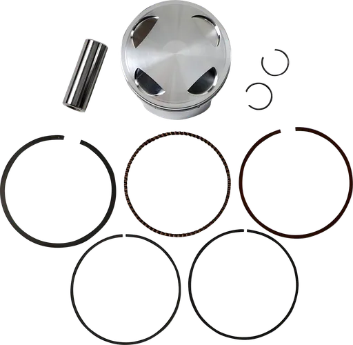 JE Piston Kit Rings Pins Round 4mm OB 89mm Bore 12:1