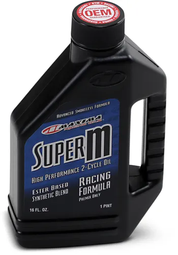 Maxima Super M Injector Synthetic Blend Premix 2T Engine Motor Oil 16 fl oz 2