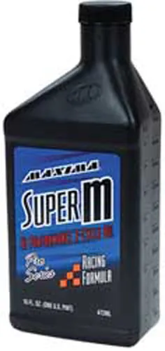 Maxima Super M Injector Synthetic Blend Premix 2T Engine Motor Oil 64 fl oz