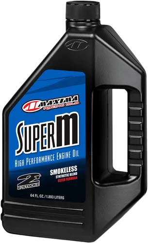Maxima Super M Injector Synthetic Blend Premix 2T Engine Motor Oil 64 fl oz