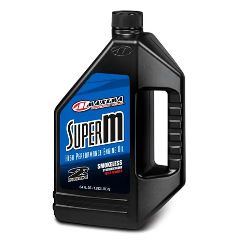 Maxima Super M Injector Synthetic Blend Premix 2T Engine Motor Oil 64 fl oz