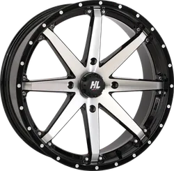 HL10 Front Rear Wheel Gloss Black Machined 20x7 4/156 4+3 10mm