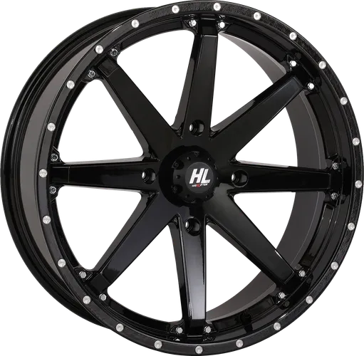 HL10 Front Rear Wheel Gloss Black 20x7 4/156 4+3 10mm