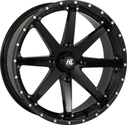 HL10 Front Rear Wheel Gloss Black 20x7 4/156 4+3 10mm