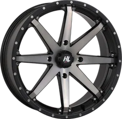 HL10 Front Rear Wheel Matte Black Smoke 20x7 4/156 4+3 10mm