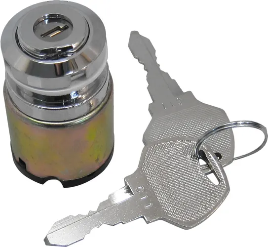 Harddrive Chrome Flat Key Ignition