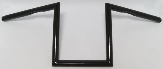 Harddrive Gloss Black Dimpled Chrome Z Handlebar 10in Rise