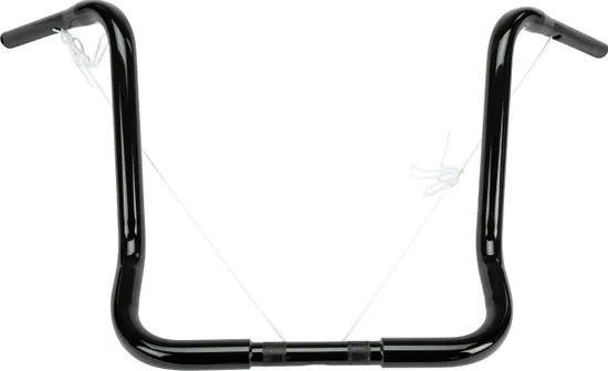 Harddrive Bagger Ape Hanger Handlebars 1.25 x18 Rise Gloss Black TBW