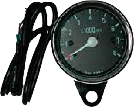 Harddrive Black Face Mini 8000 RPM Tachometer Gauge