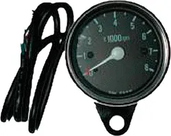 Harddrive Black Face Mini 8000 RPM Tachometer Gauge