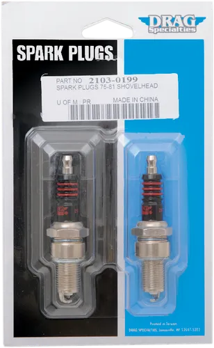Drag Specialties Spark Plug Set Pair BPR5ES-11