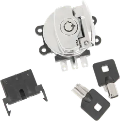 DS Side Hinge Ignition Key Switch Chrome